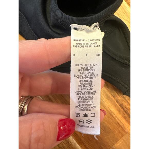 Nike DriFit Sports Bra Black with white Small - Picture 5 of 5